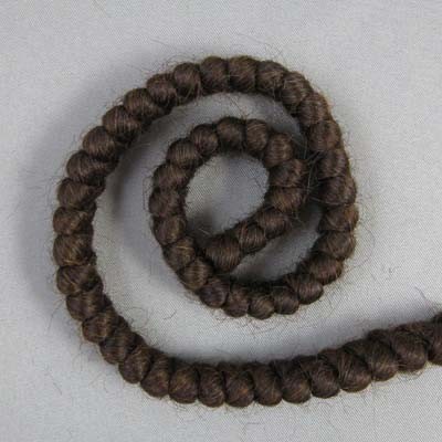 Curly Crepe Wool - Medium Brown - 1 Foot Length